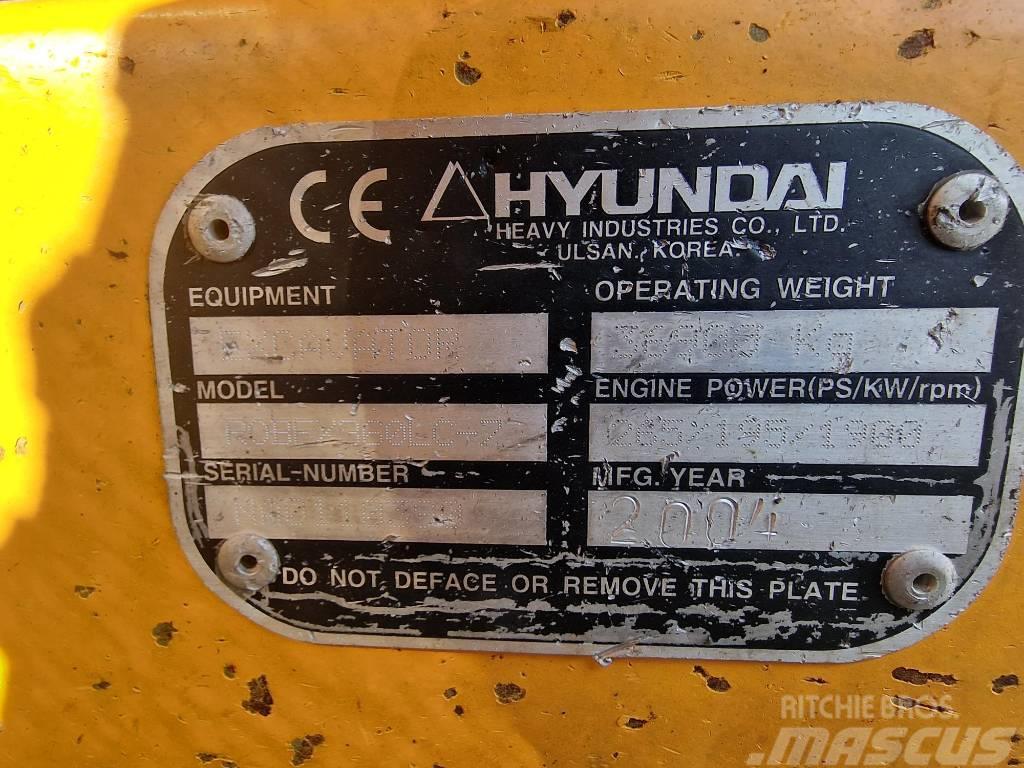 Hyundai 360 LC-7 Pásová rýpadla