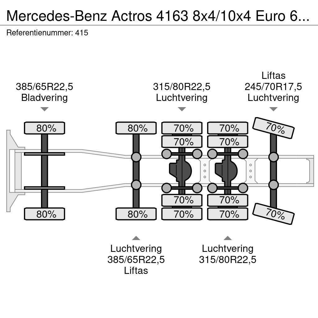 Mercedes-Benz Actros 4163 8x4/10x4 Euro 6 Titan Andockanhanger H Tahače