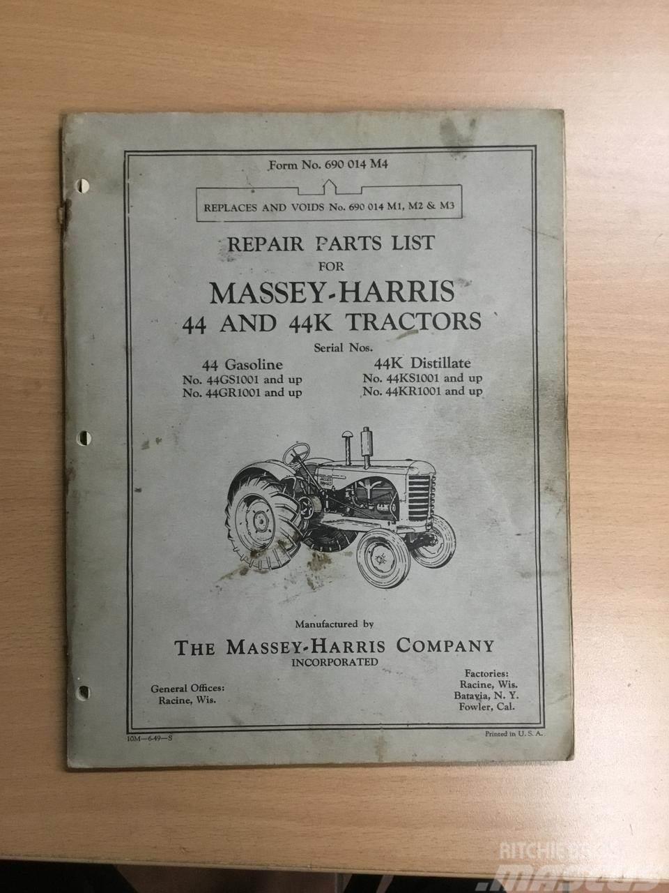 Massey Ferguson Parts list - manual Další