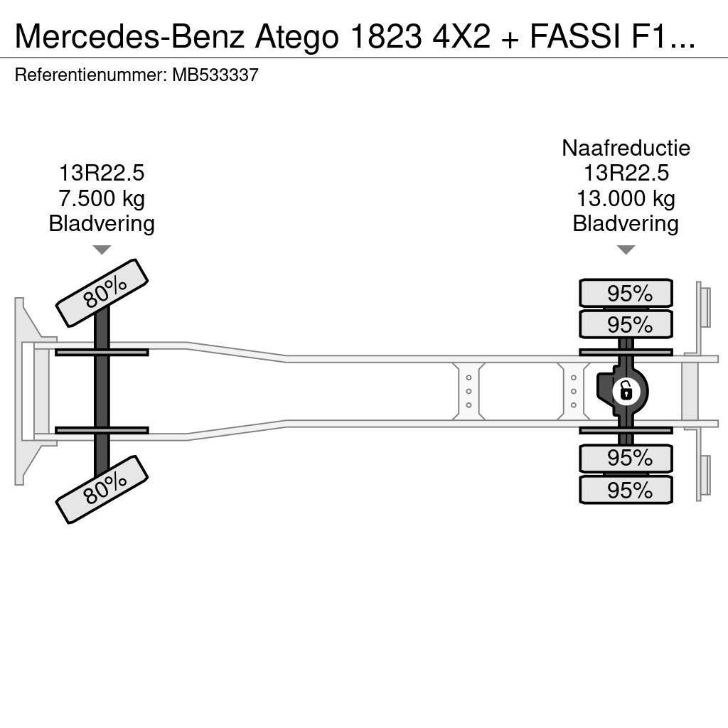 Mercedes-Benz Atego 1823 4X2 + FASSI F110A.21 + TIPPER - MANAUL Sklápěče