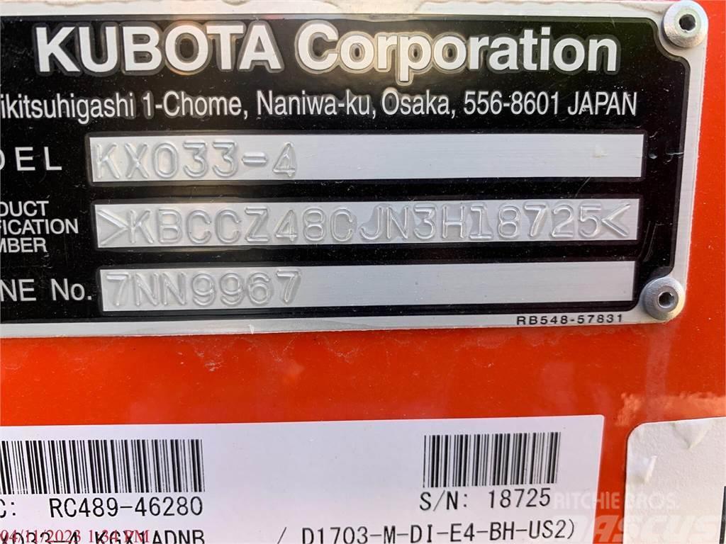 Kubota KX033-4 Mini rýpadla < 7t