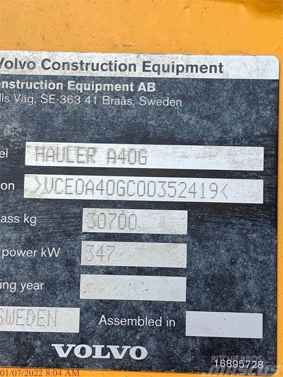 Volvo A40G Kloubové dempry