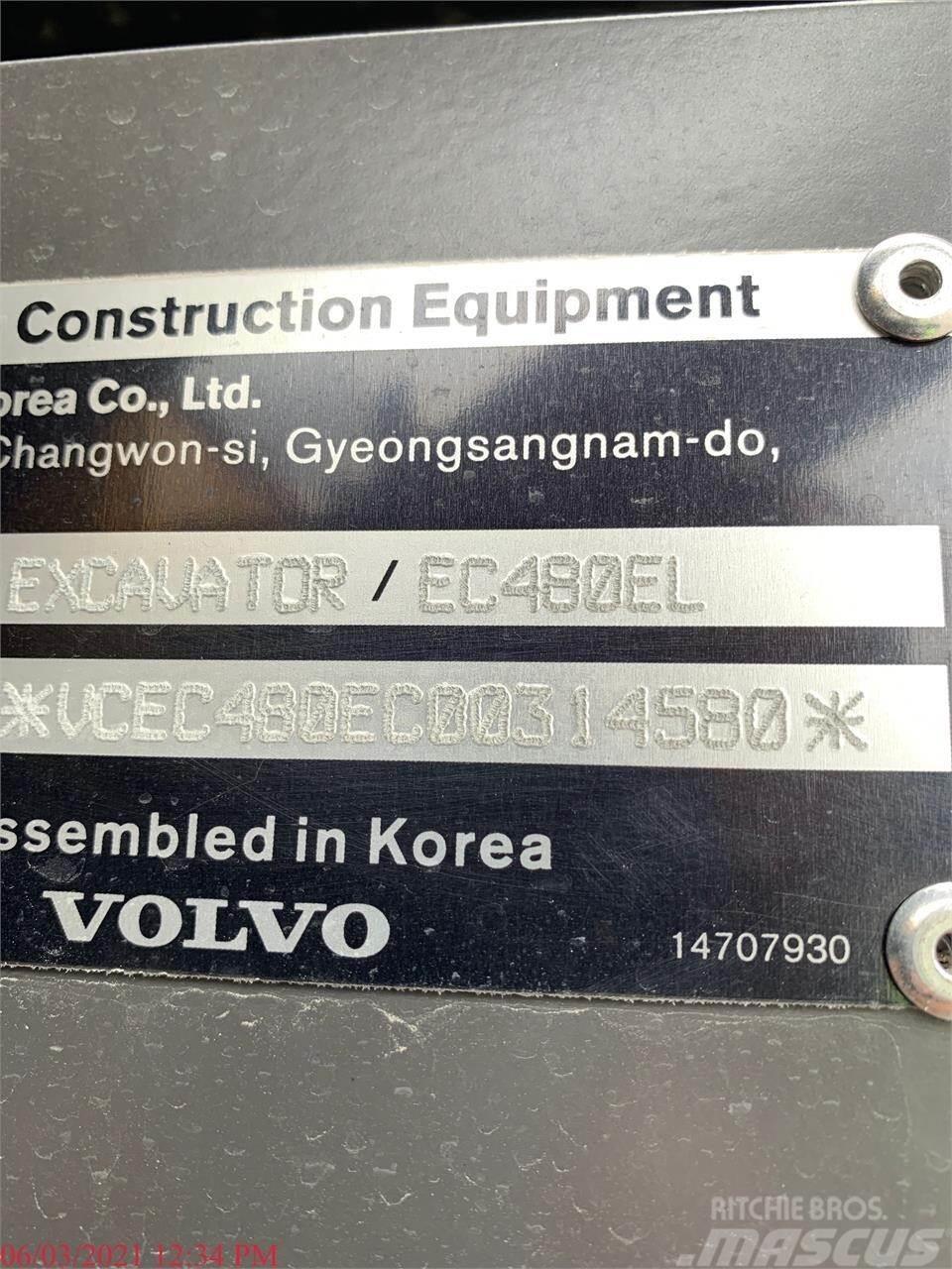 Volvo EC480EL Pásová rýpadla