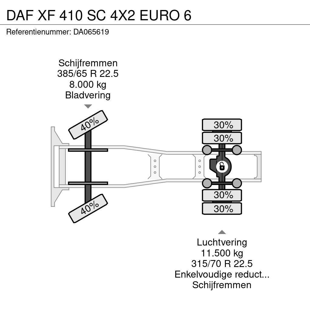 DAF XF 410 SC 4X2 EURO 6 Tahače