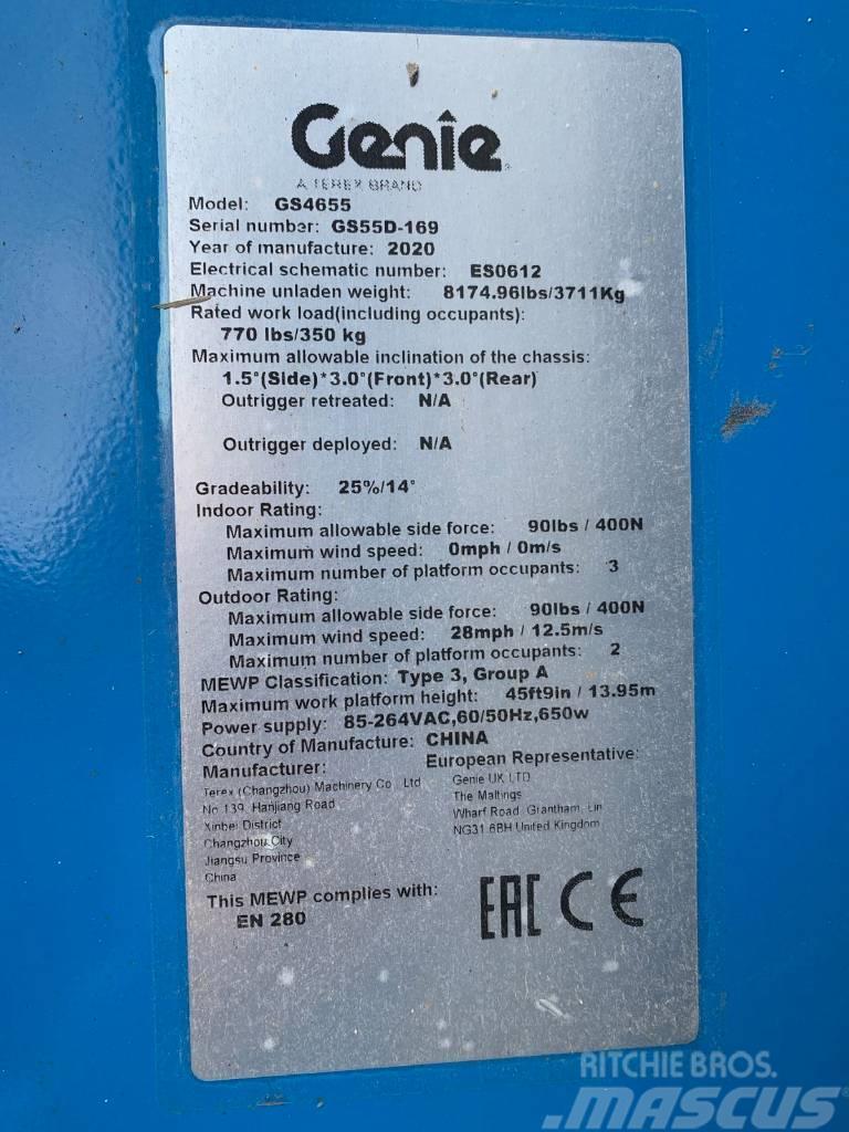 Genie GS 4655, NEW, 16m, electric scissor lift Nůžková zvedací plošina