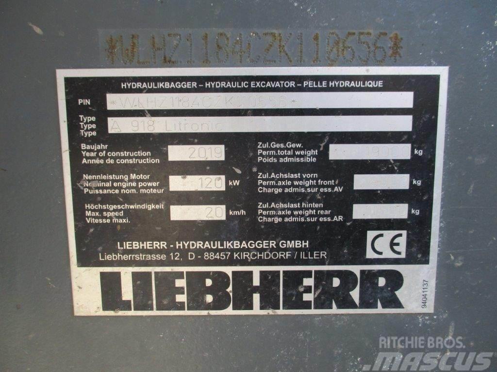 Liebherr A 918 Litronic Kolová rýpadla