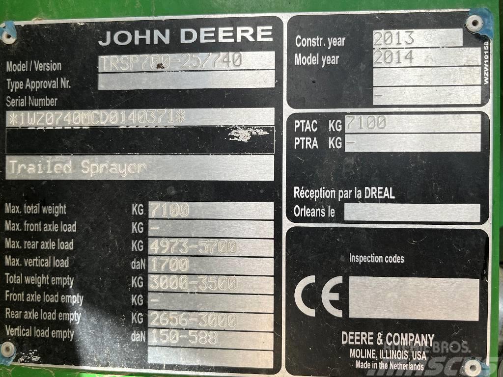 John Deere M 740 i Dismantled: only spare parts Tažené postřikovače