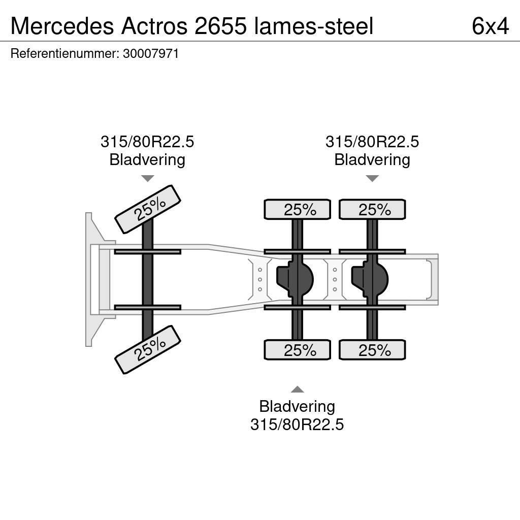 Mercedes-Benz Actros 2655 lames-steel Tahače