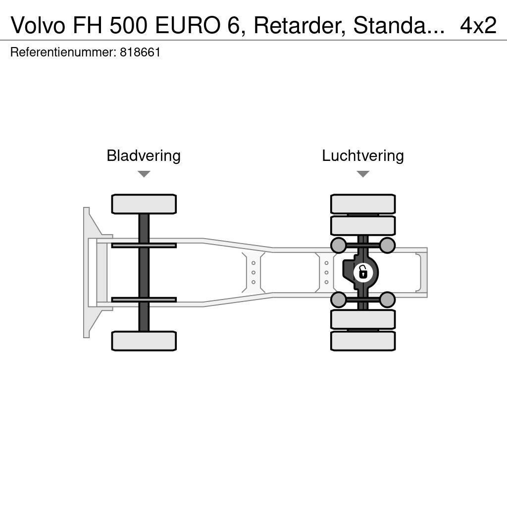 Volvo FH 500 EURO 6, Retarder, Standairco Tahače