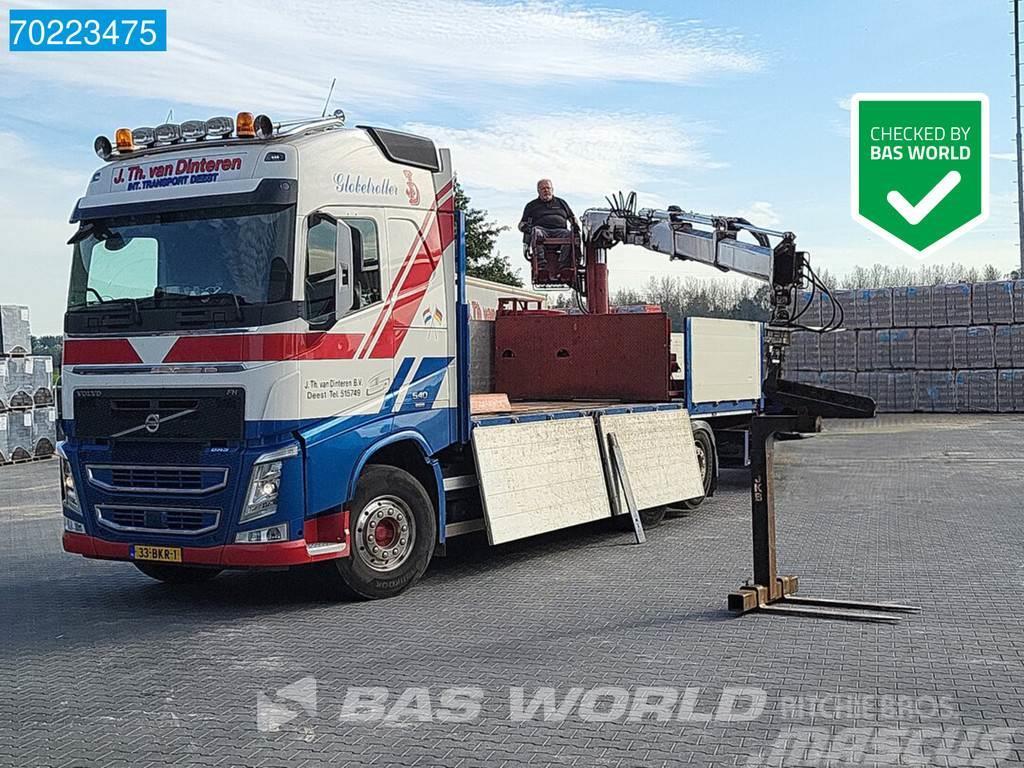 Volvo FH 540 6X2 NL-Truck HIAB 130 R F-2 Roller crane kr Valníky/Sklápěcí bočnice