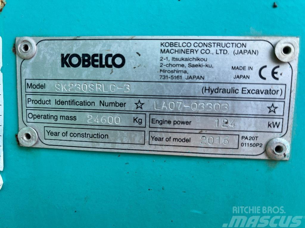 Kobelco SK 230 SR LC-3 Pásová rýpadla