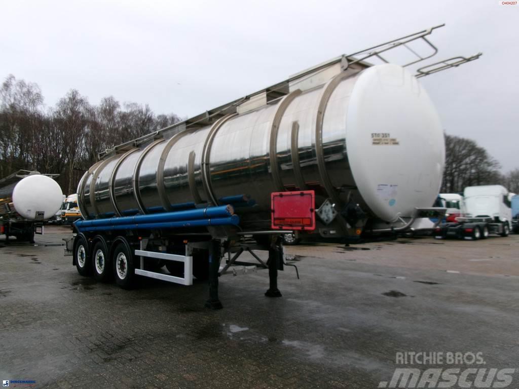  Clayton Chemical tank inox 37.5 m3 / 1 comp Cisternové návěsy