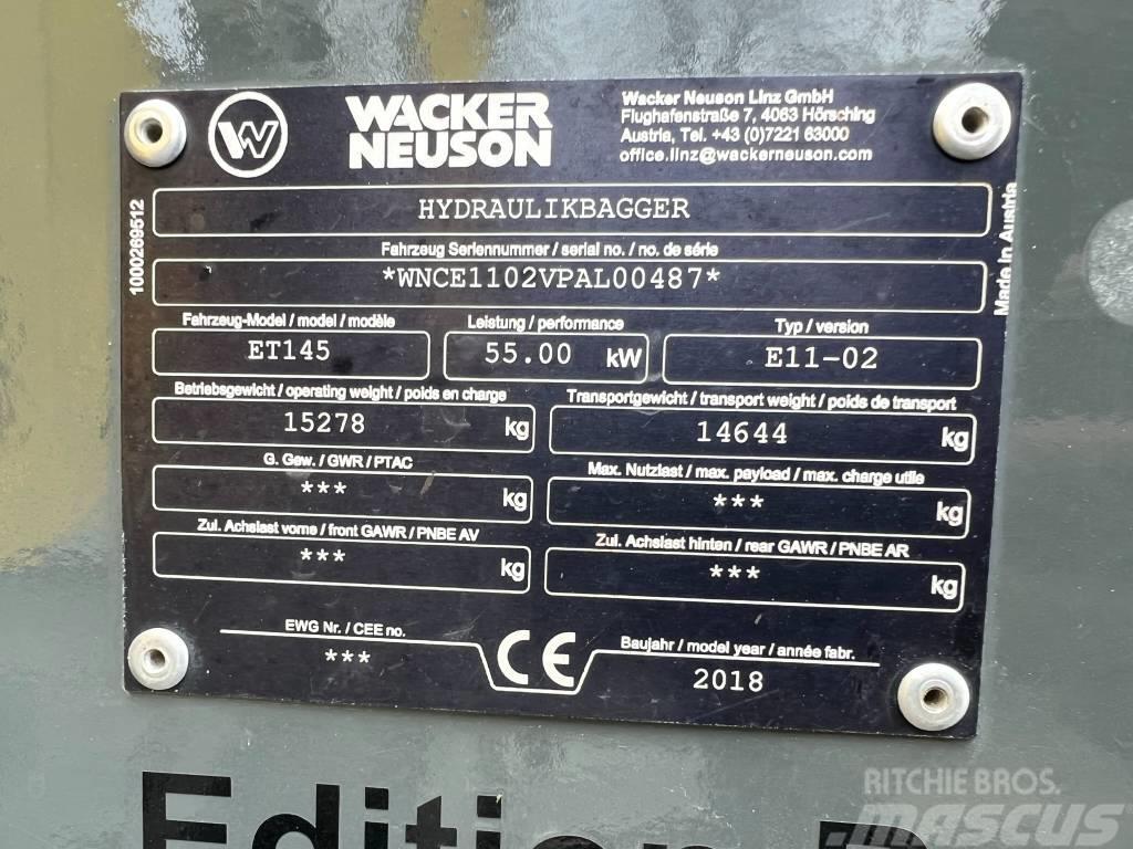 Wacker Neuson ET 145 Pásová rýpadla