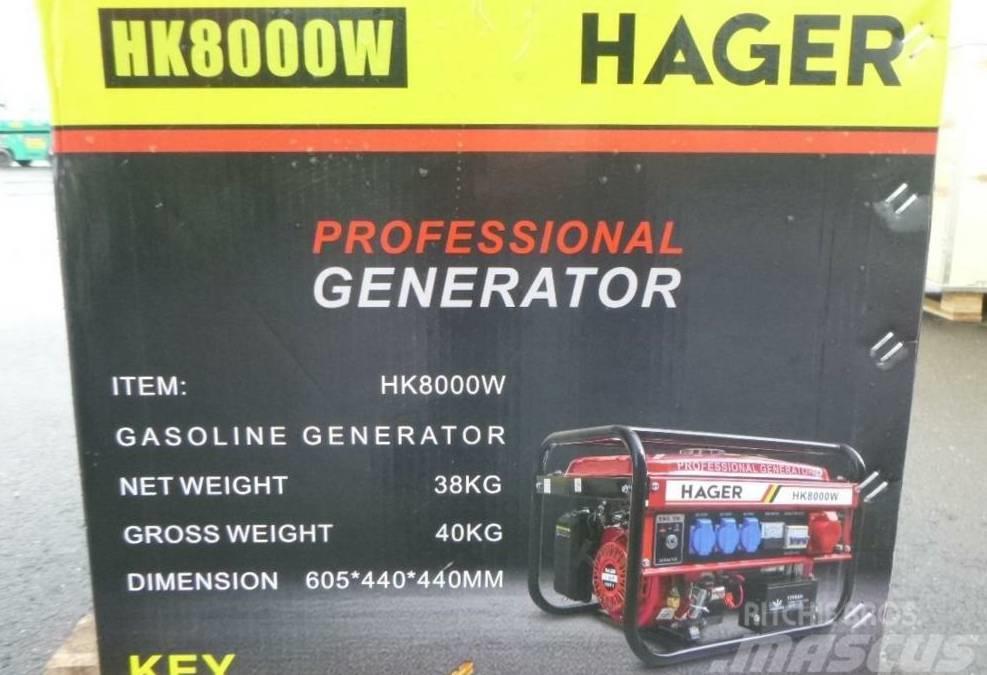  Hager HK 8000W Stromaggregat Generator Benzínové generátory