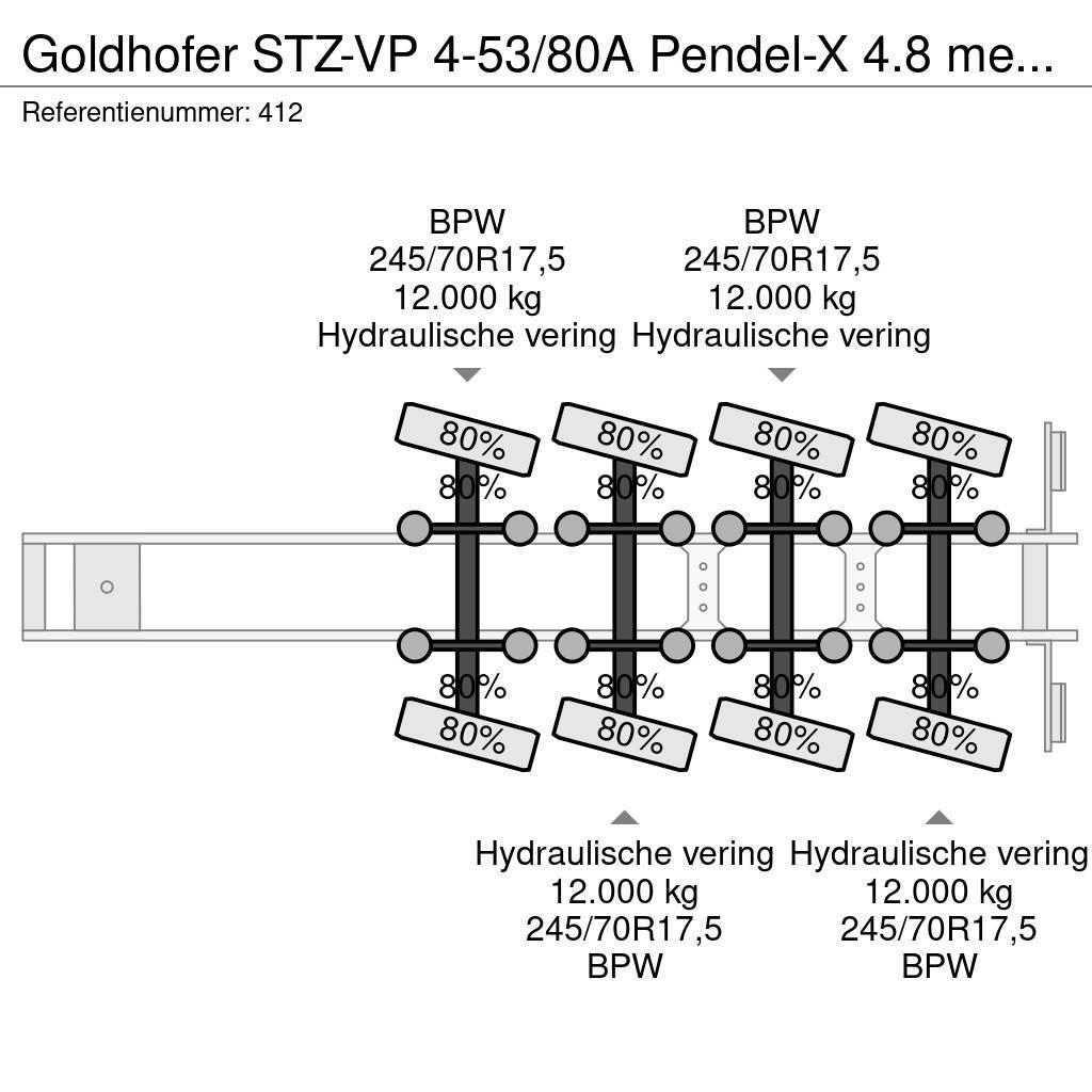 Goldhofer STZ-VP 4-53/80A Pendel-X 4.8 meter Extand! Podvalníkové návěsy