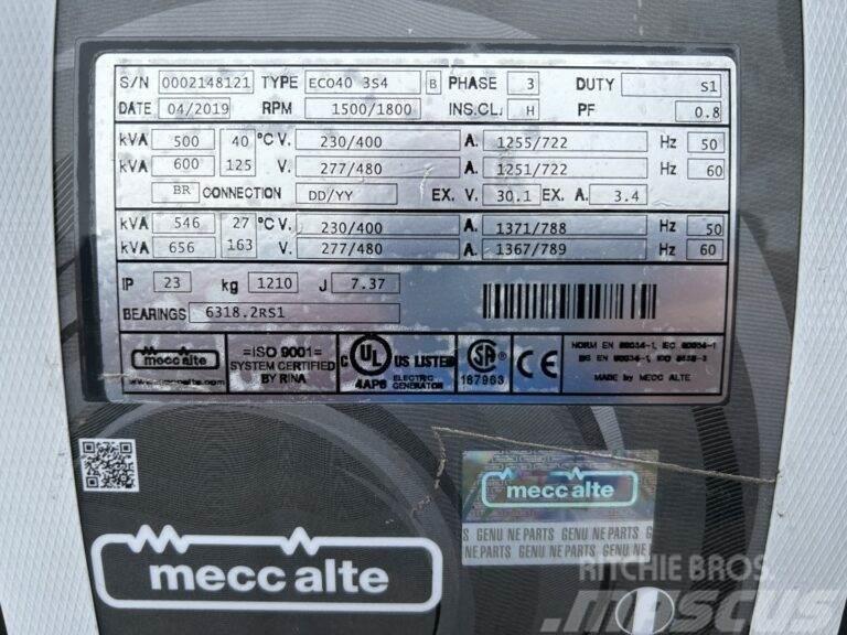 CAT Mecc Alte Eco40 3S4 - Unused - 600 kVa Ostatní generátory