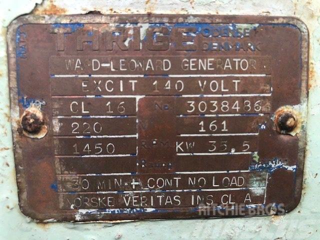 35.5 kW Thrige CL 16 Generator Ostatní generátory