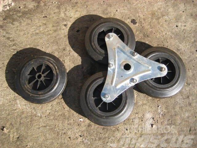  Plast/gummihjul - ca. 1000 stk. Tyres, wheels and rims