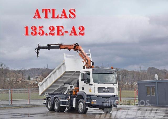MAN TGA 26.350* ATLAS 135.2E-A2 + FUNK / 6x4*TOP 6x4 Sklápěče