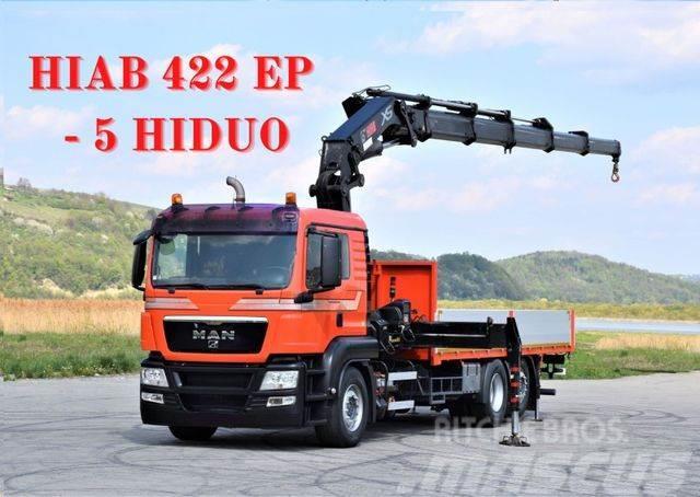 MAN TGS 26.400 * HIAB 422EP-5 HIDUO/FUNK Autojeřáby, hydraulické ruky