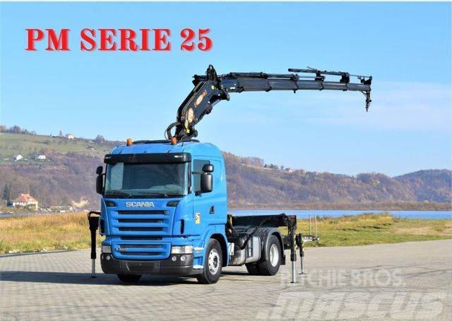 Scania R420 * Sattelzugmaschine + PM SERIE 25/FUNK *TOP Autojeřáby, hydraulické ruky