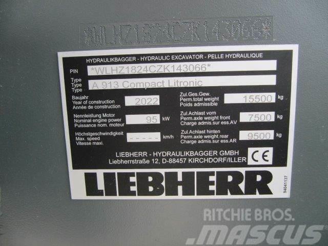 Liebherr A 913 Compact G6.0-D Kolová rýpadla