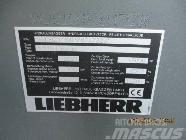 Liebherr A 918 Litronic G6.0-D Kolová rýpadla