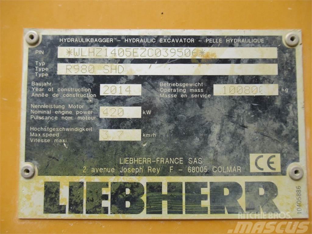Liebherr R 980 SME Pásová rýpadla