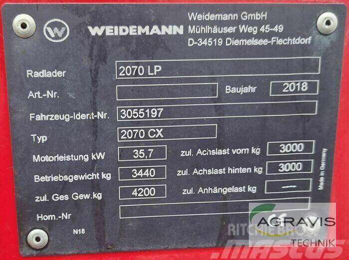 Weidemann 2070 CX LP Kolové nakladače