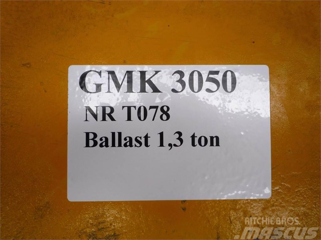 Grove GMK 3050 counterweight 1,3 ton Součásti a zařízení k jeřábům