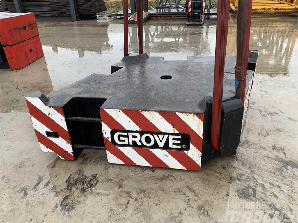 Grove GMK 6400 counterweight 10 ton Součásti a zařízení k jeřábům