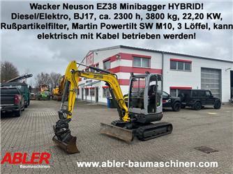 Wacker Neuson EZ 38 Hybrid! Minibagger diesel/Strom Powertilt