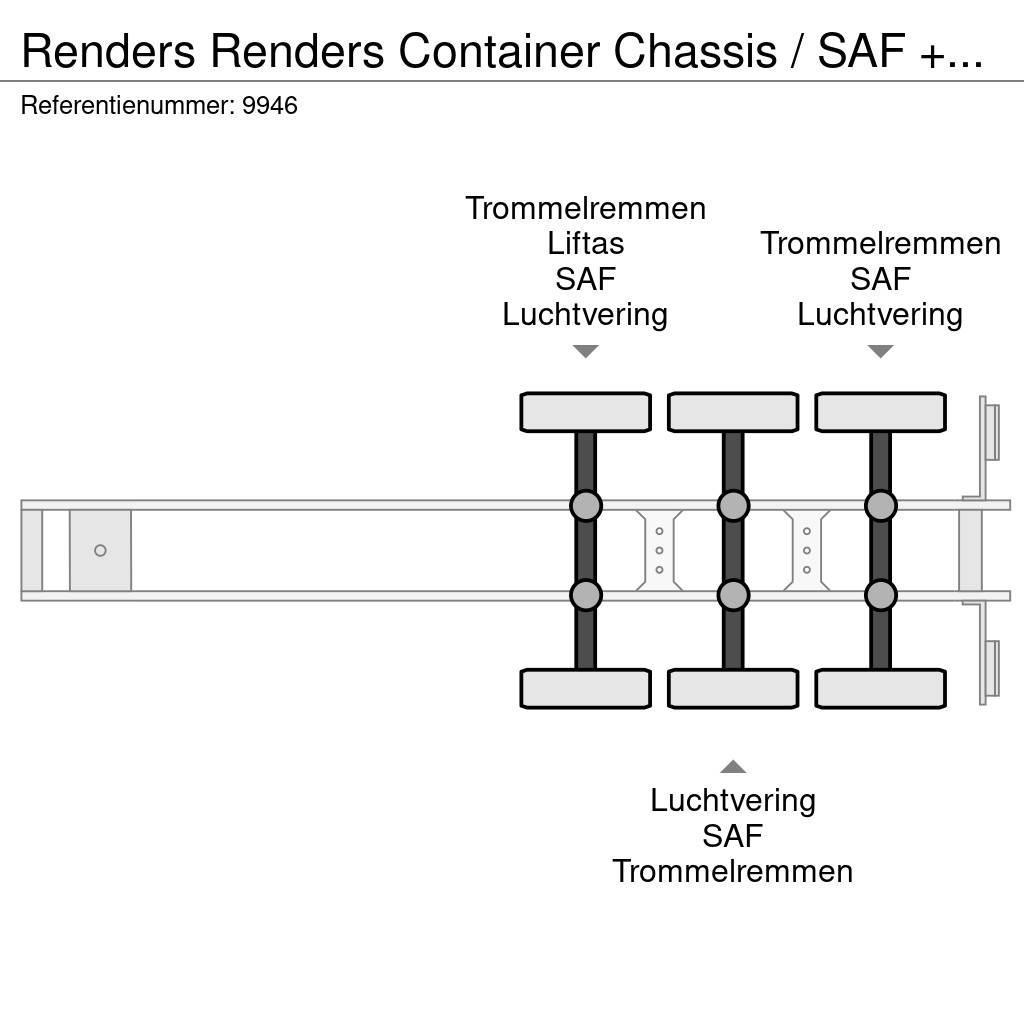 Renders Container Chassis / SAF + DRUM Kontejnerové návěsy