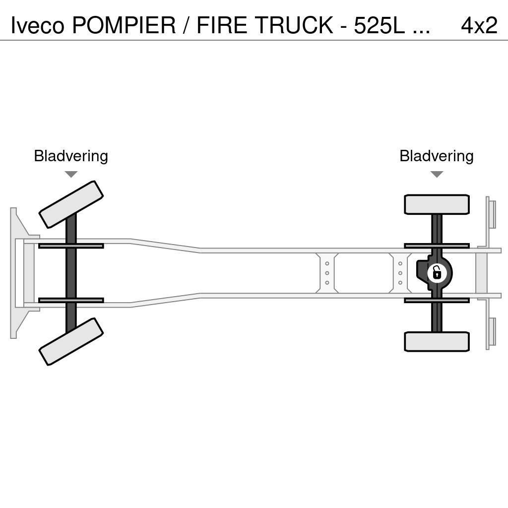 Iveco POMPIER / FIRE TRUCK - 525L TANK - LIGHT TOWER - G Hasičský vůz
