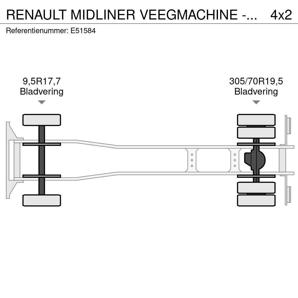 Renault MIDLINER VEEGMACHINE - BALAYEUSE Zametací vozy