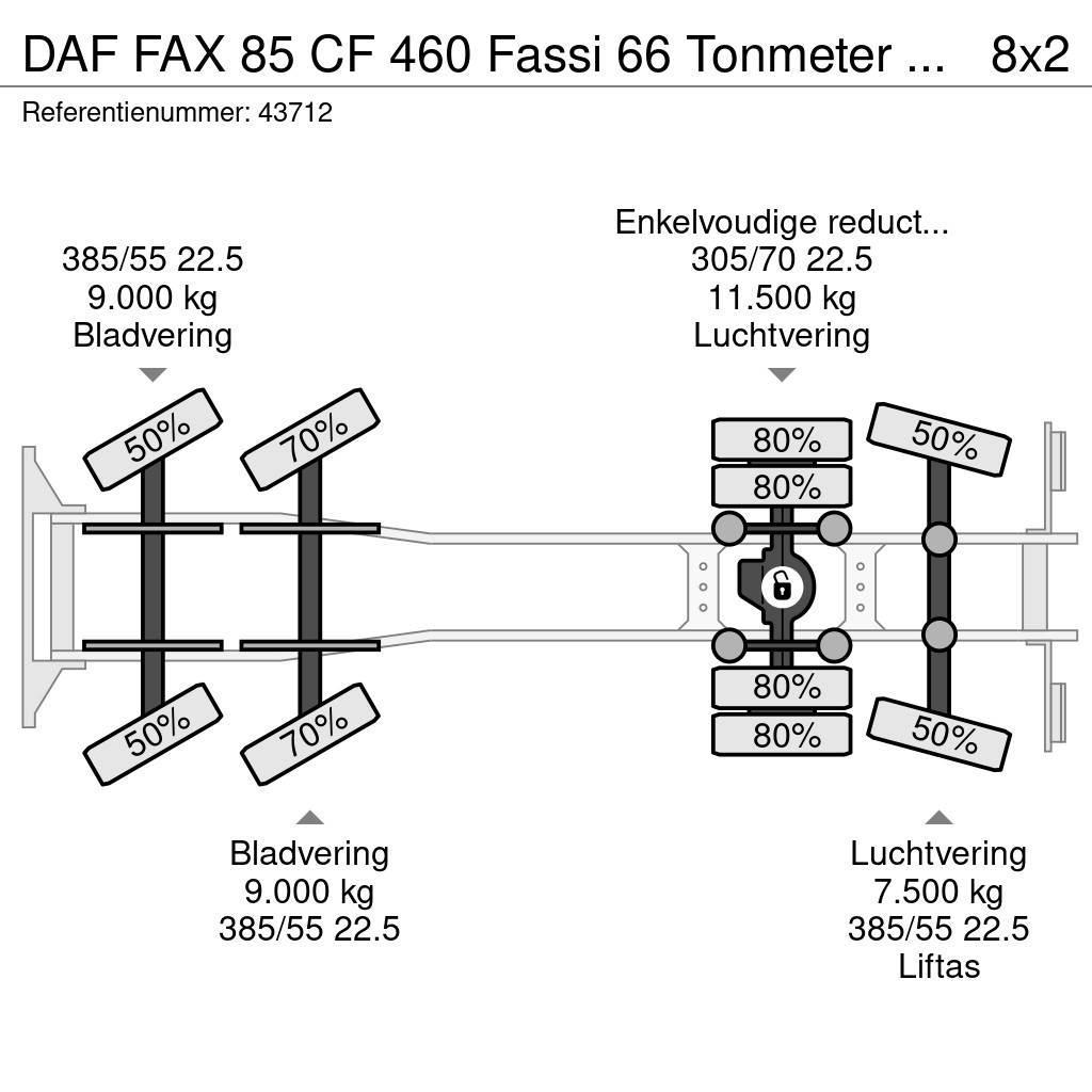 DAF FAX 85 CF 460 Fassi 66 Tonmeter laadkraan Univerzální terénní jeřáby