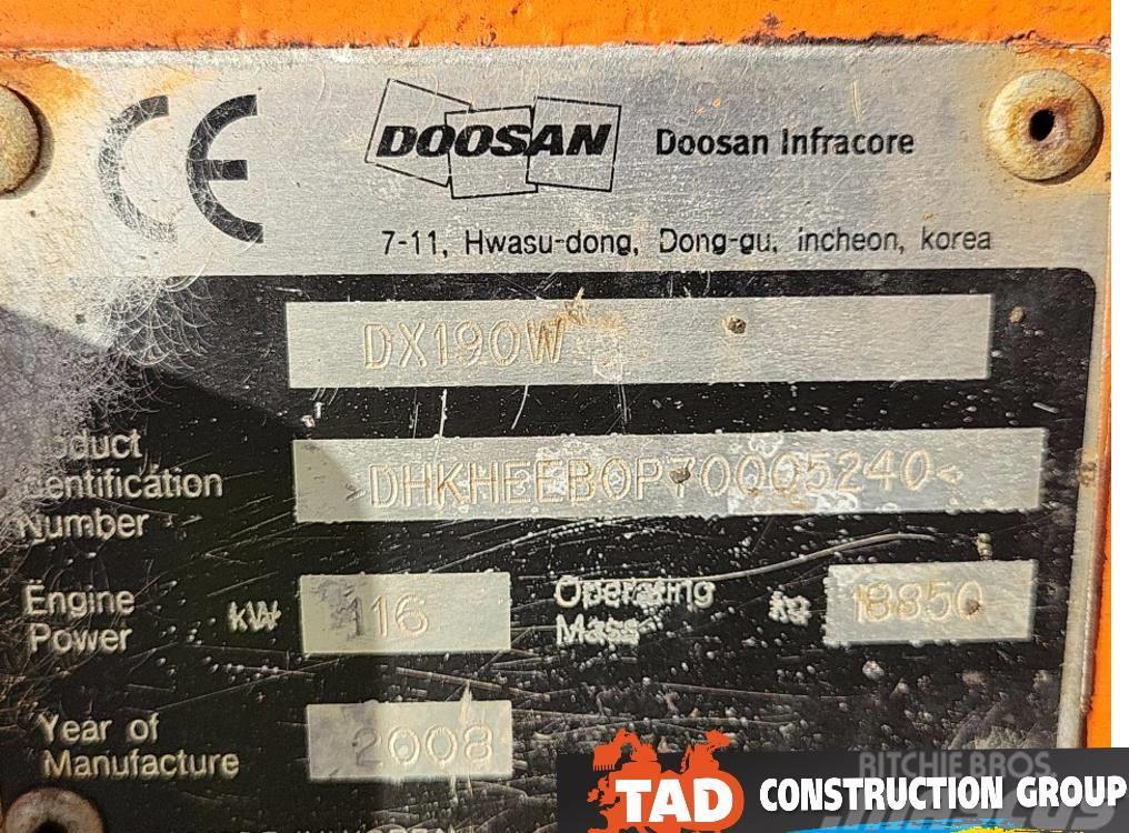 Doosan DX 190 W Kolová rýpadla