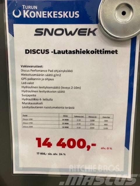 Snowek Discus 1200 Lautashiekoitin 2-10m Sypače písku a soli