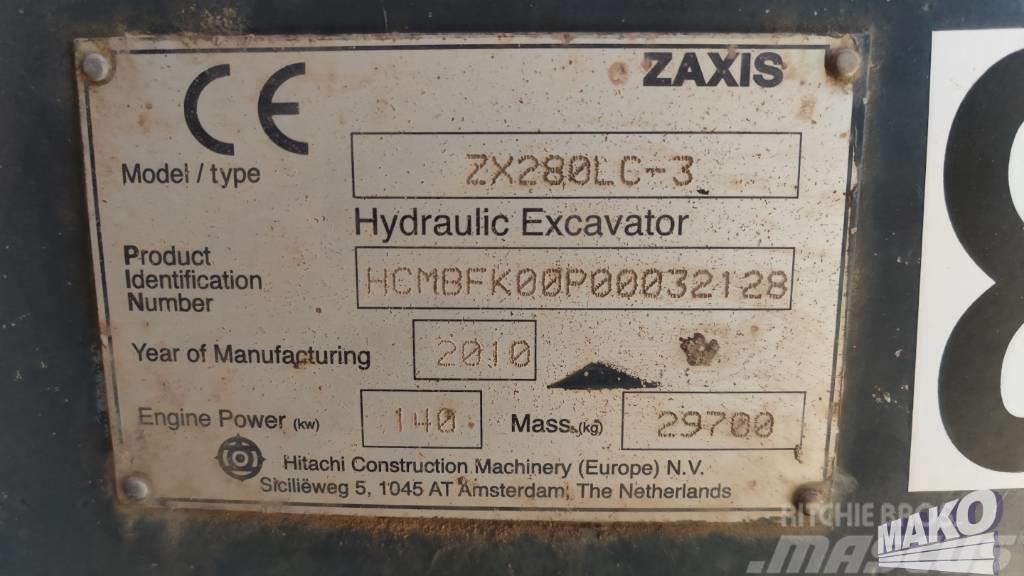 Hitachi ZX 280 LC-3 Pásová rýpadla