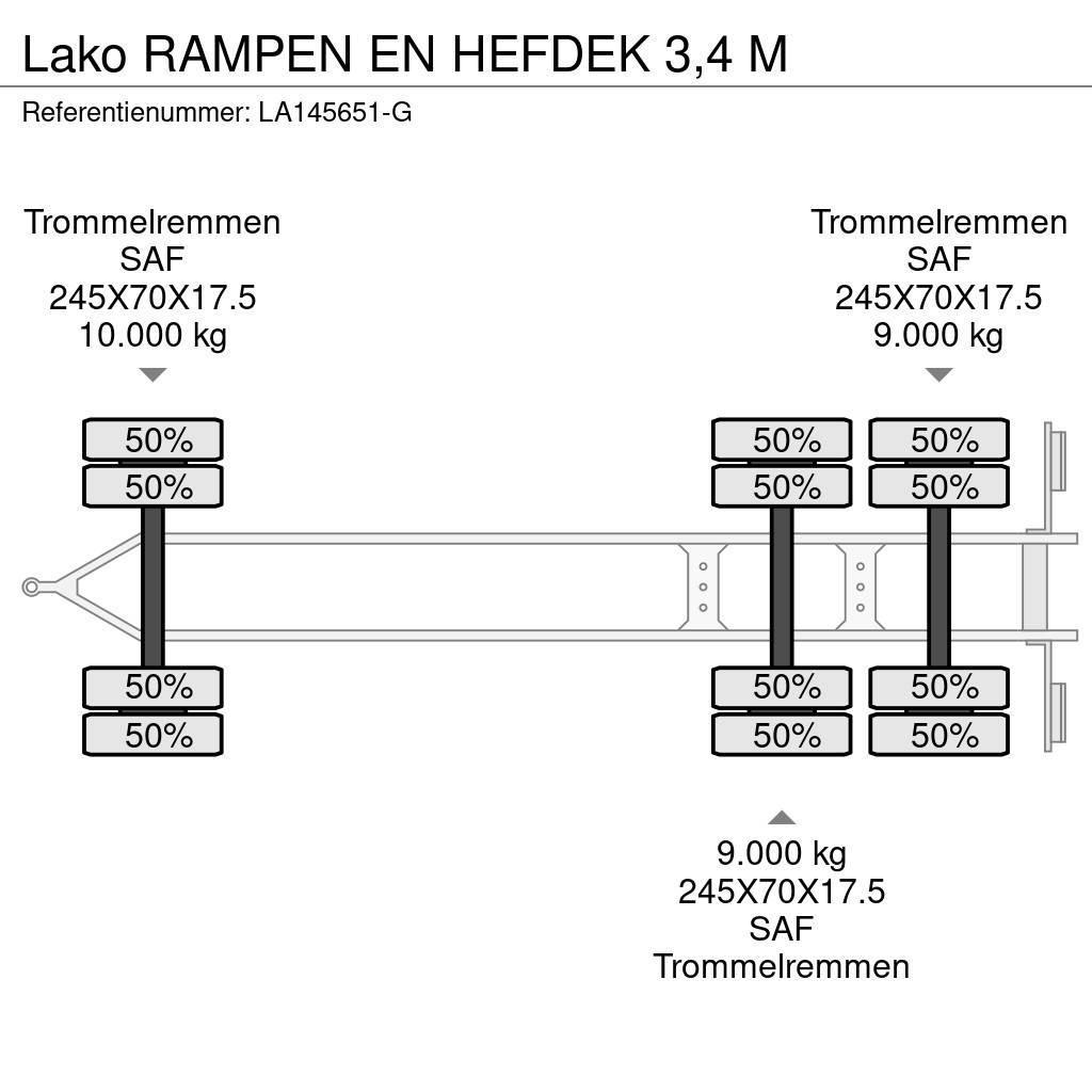 Lako RAMPEN EN HEFDEK 3,4 M Podvalníky