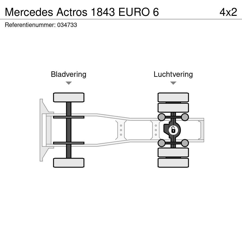 Mercedes-Benz Actros 1843 EURO 6 Tahače