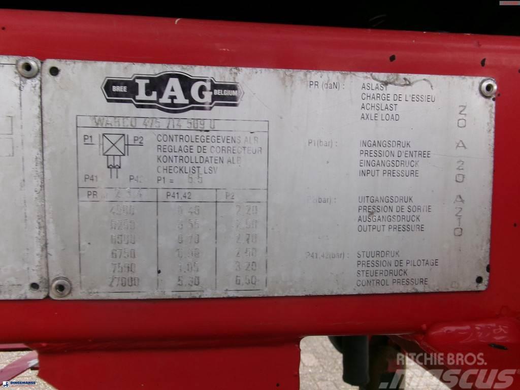 LAG Bitumen tank inox 31.9 m3 / 1 comp Cisternové návěsy