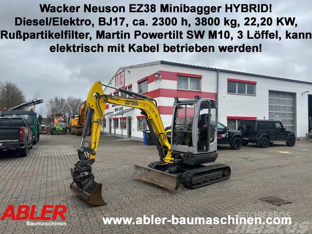 Wacker Neuson EZ 38 Hybrid! Minibagger diesel/Strom Powertilt Mini rýpadla < 7t