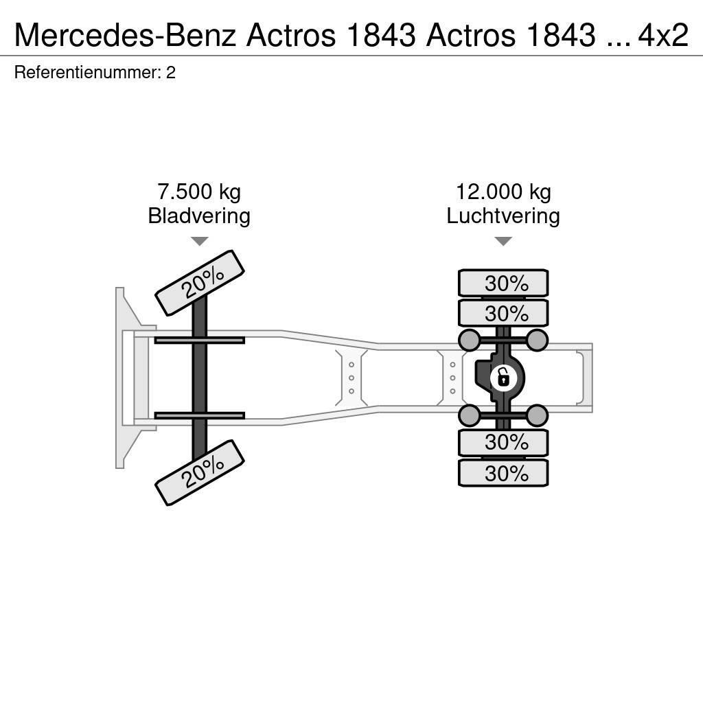 Mercedes-Benz Actros 1843 Actros 1843 ADR 4x2 RETARDER Tahače