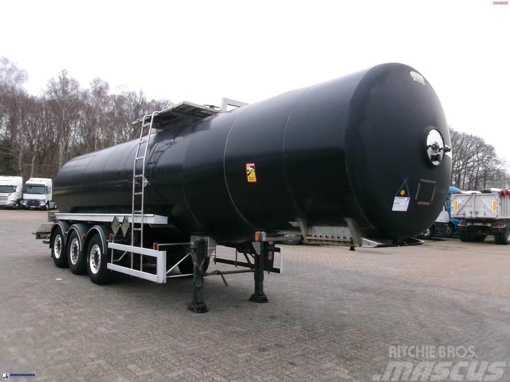 Magyar Bitumen / heavy oil tank inox 30.5 m3 / 1 comp + m Cisternové návěsy