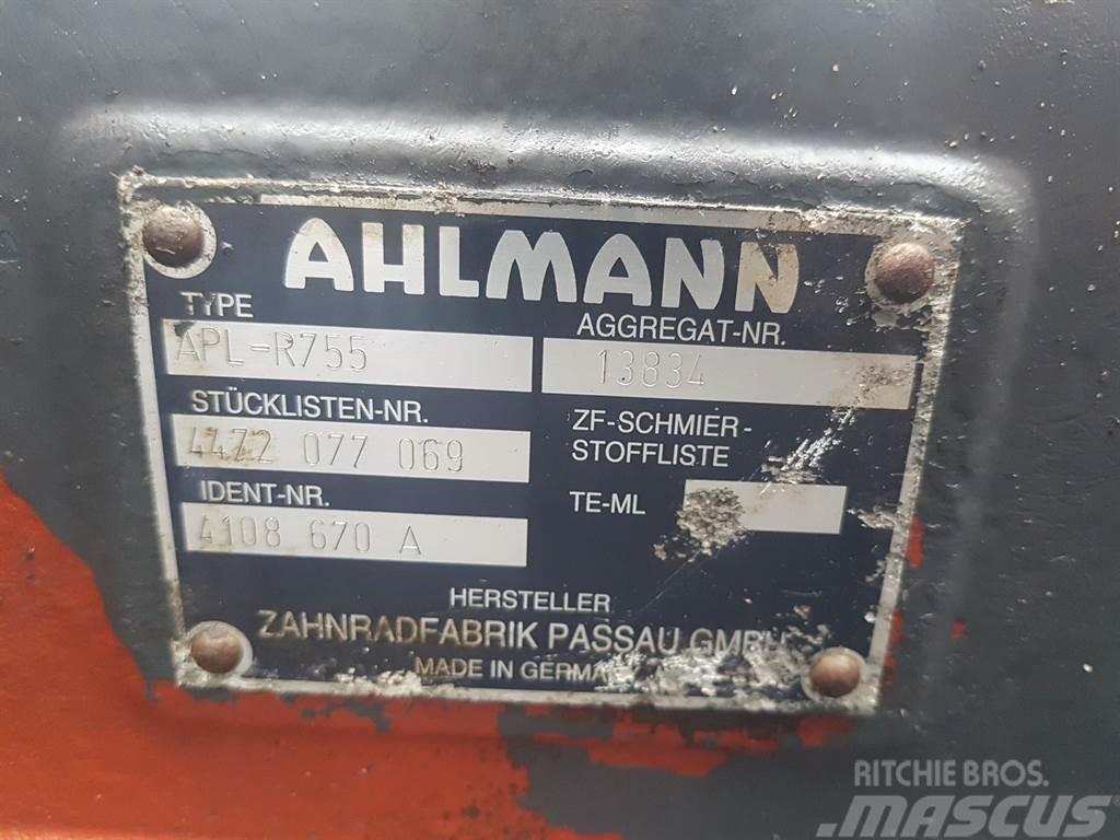 Ahlmann AZ14-ZF APL-R755-4472077069/4108670A-Axle/Achse/As Nápravy