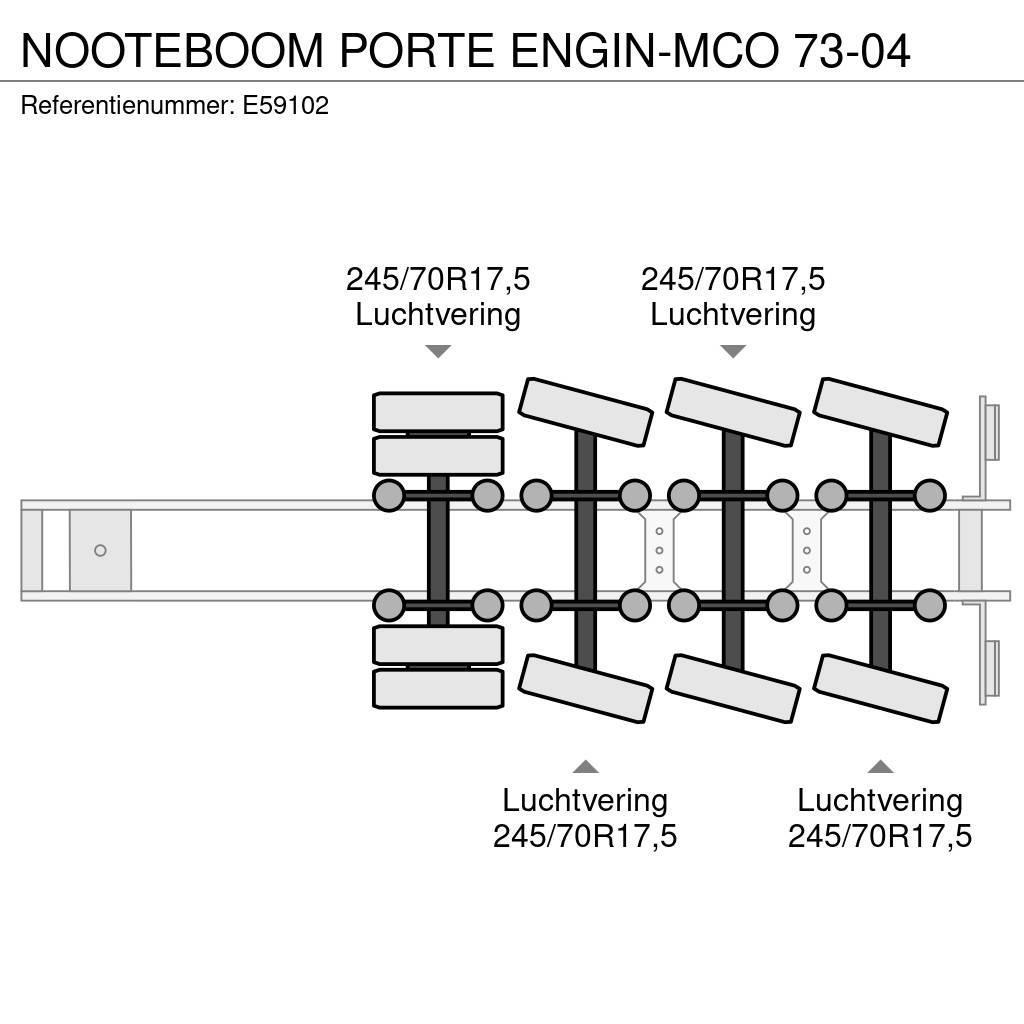 Nooteboom PORTE ENGIN-MCO 73-04 Podvalníkové návěsy