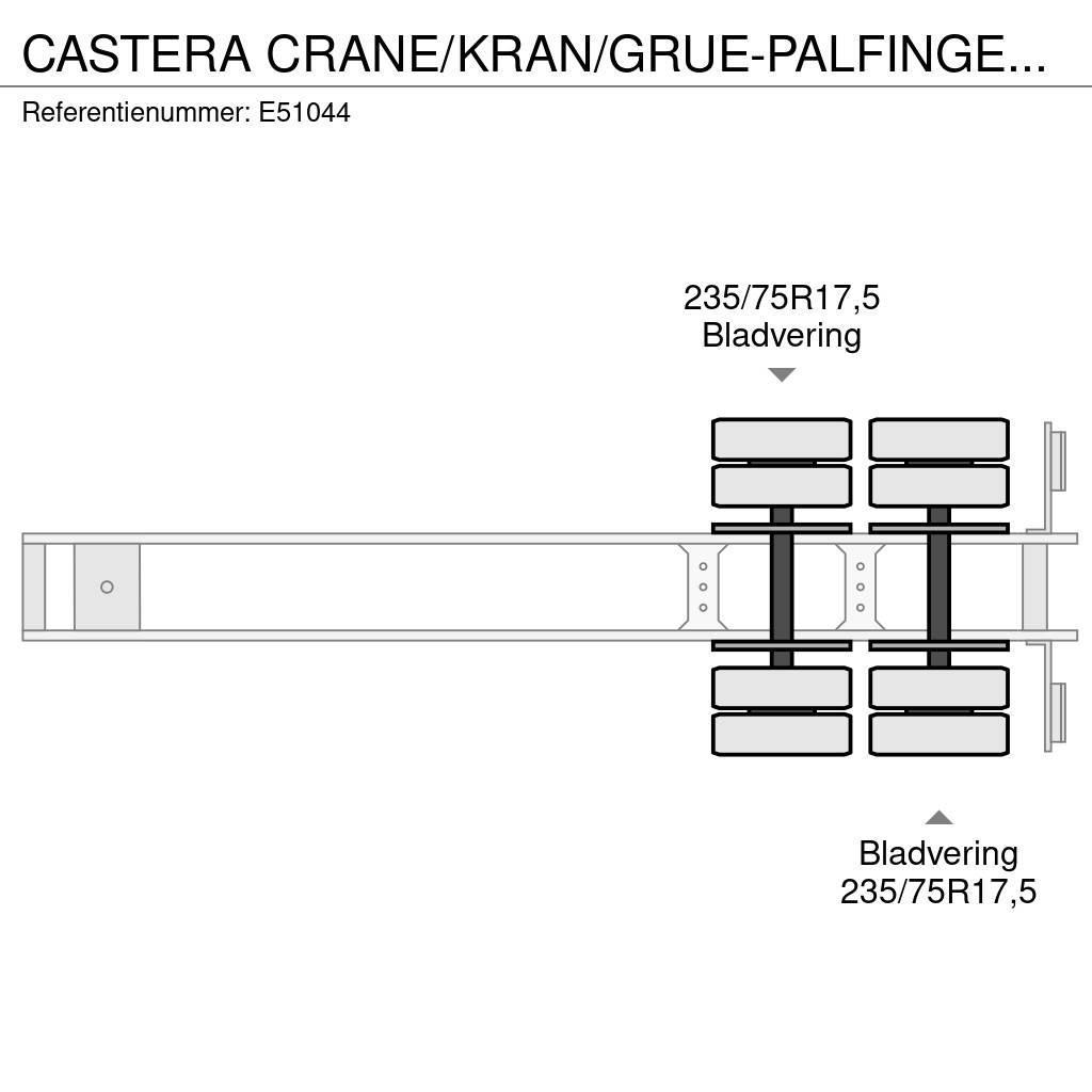 Castera CRANE/KRAN/GRUE-PALFINGER 22002 (2xHydr.) Podvalníkové návěsy
