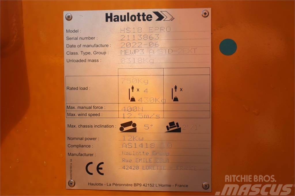 Haulotte HS18 EPRO Valid Inspection, *Guarantee! Full Elect Nůžková zvedací plošina