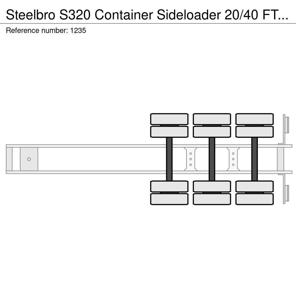 Steelbro S320 Container Sideloader 20/40 FT Remote 3 Axle 1 Kontejnerové návěsy